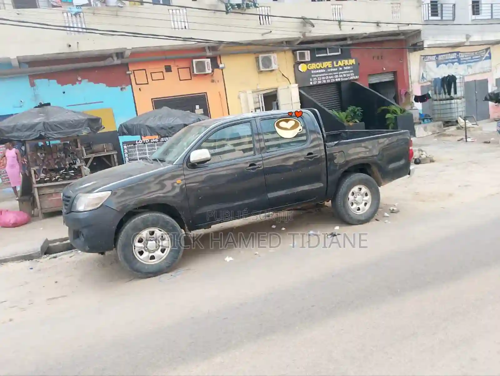 Toyota Hilux 2008 Noir Mat - Vue 1