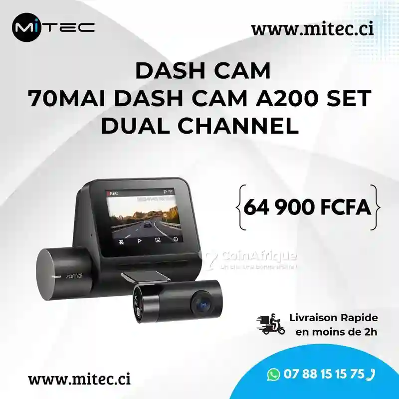 Dash cam 70mai Dash cam A200 Dual Channel Neuf - Vue 1