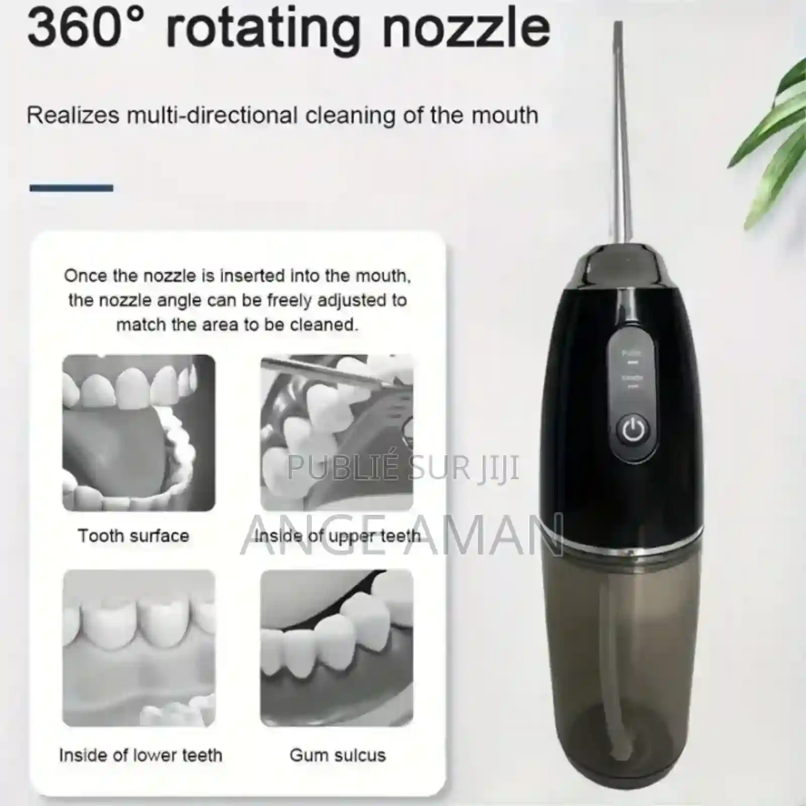 Jet Dentaire Rechargeable Pour Nettoyage En Profondeur - Vue 2