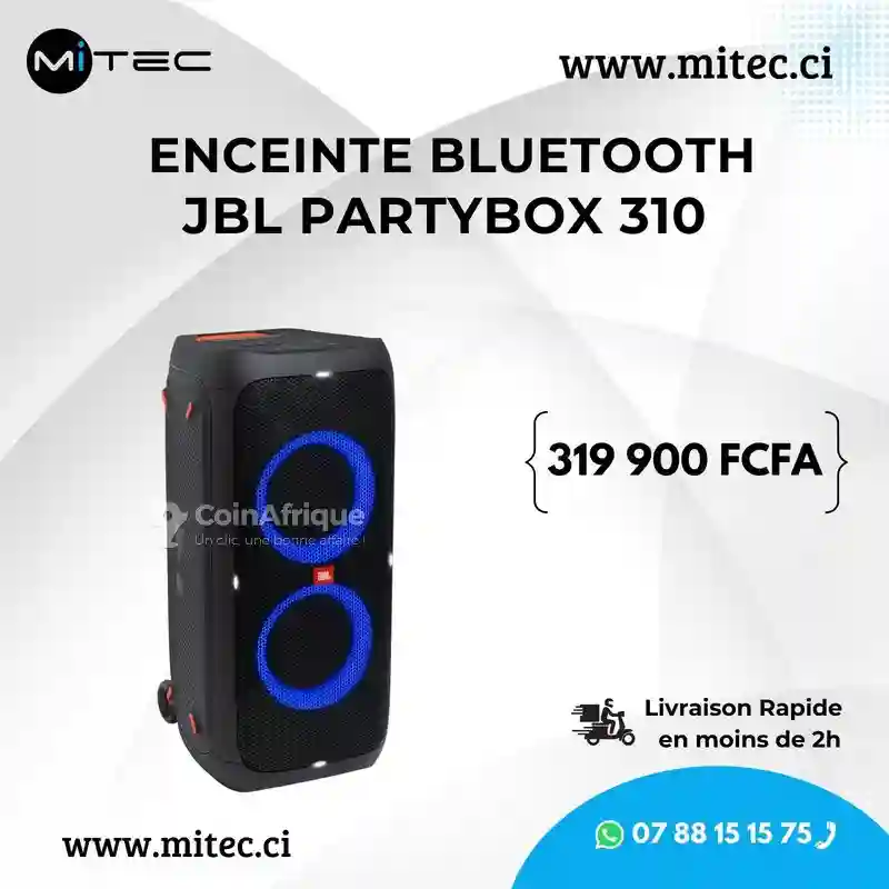 Enceinte Bluetooth JBL Partybox 310 - Vue 1