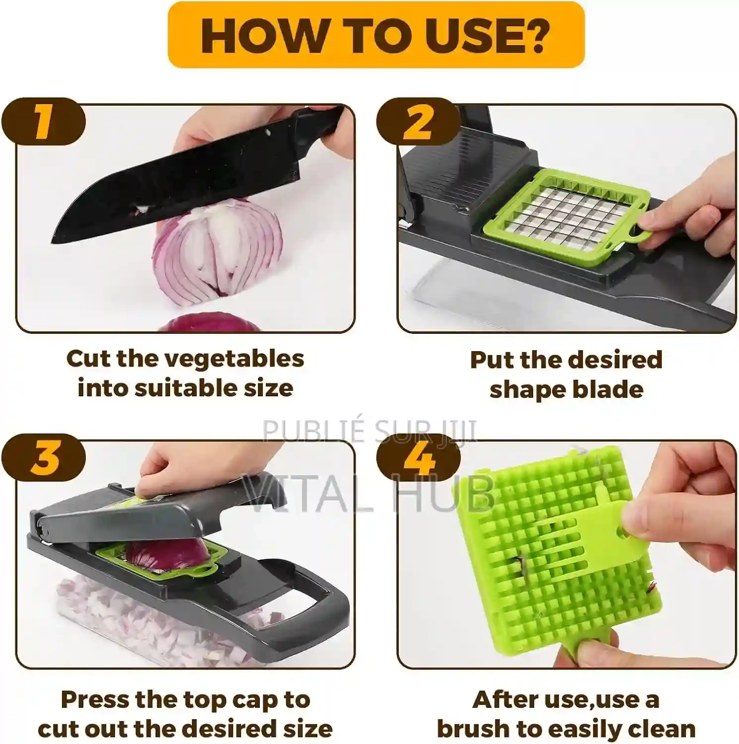 Coupe-légumes Multifonctionnel 12 Pièces - Vue 11