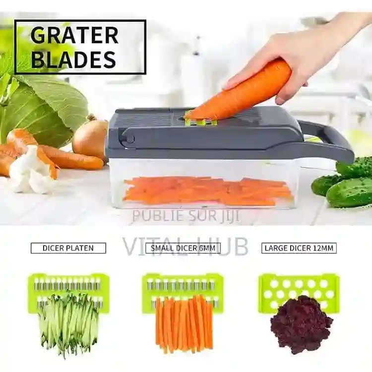 Coupe-légumes Multifonctionnel 12 Pièces - Vue 2