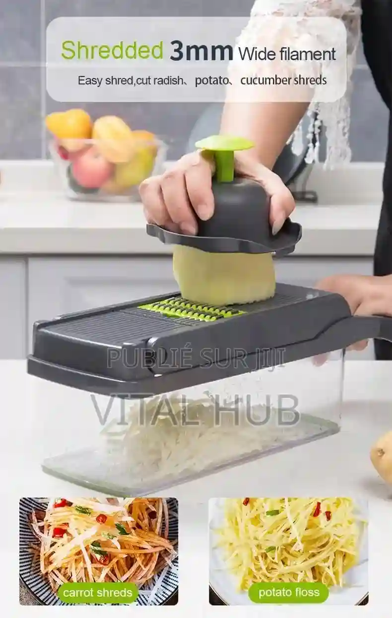 Coupe-légumes Multifonctionnel 12 Pièces - Vue 7