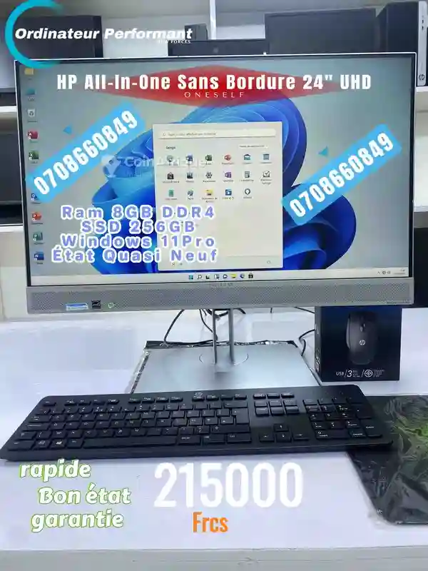 HP Eliteone 800 g4 – Core i5 8ᵉ gen 30ghz - Vue 1