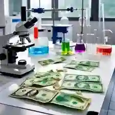 LABORATOIRE EN CHIMIE MONETAIRE DES BILLET NOIR ET VERT 