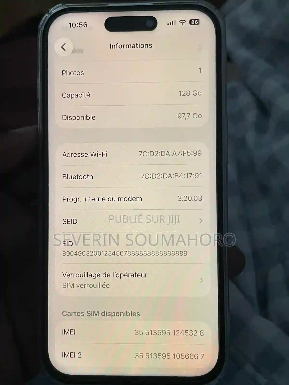 Nouveau Apple Iphone 15 128 GB Gris - Vue 1