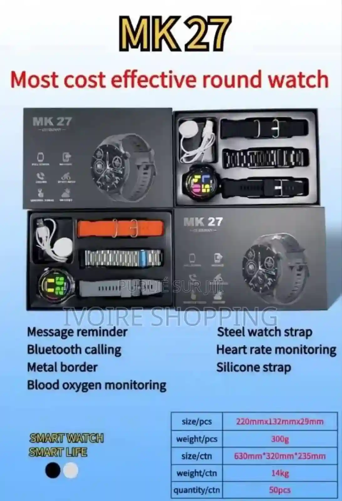 Montre Connectée《 Mk-27》 L - Vue 4