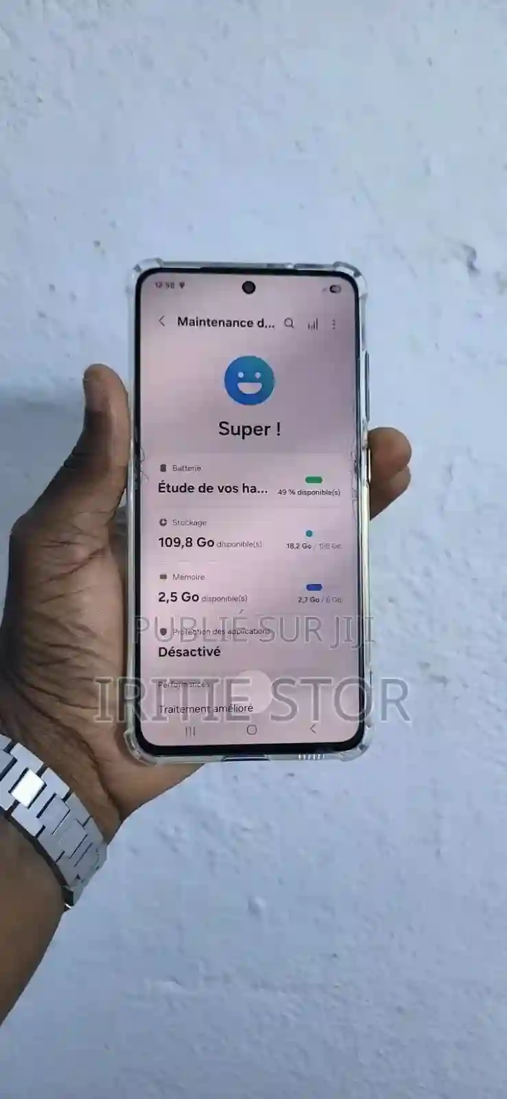 Samsung Galaxy S21 5G 128 GB Noir - Vue 3