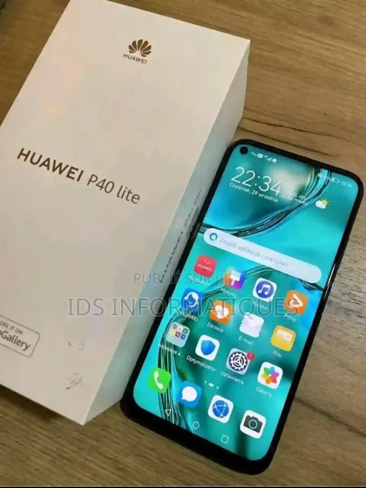 Neuf Huawei P40 Lite 128 GB Noir - Vue 1
