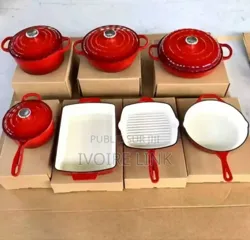 Ensemble De Cuisine En Fonte 7 Pièces