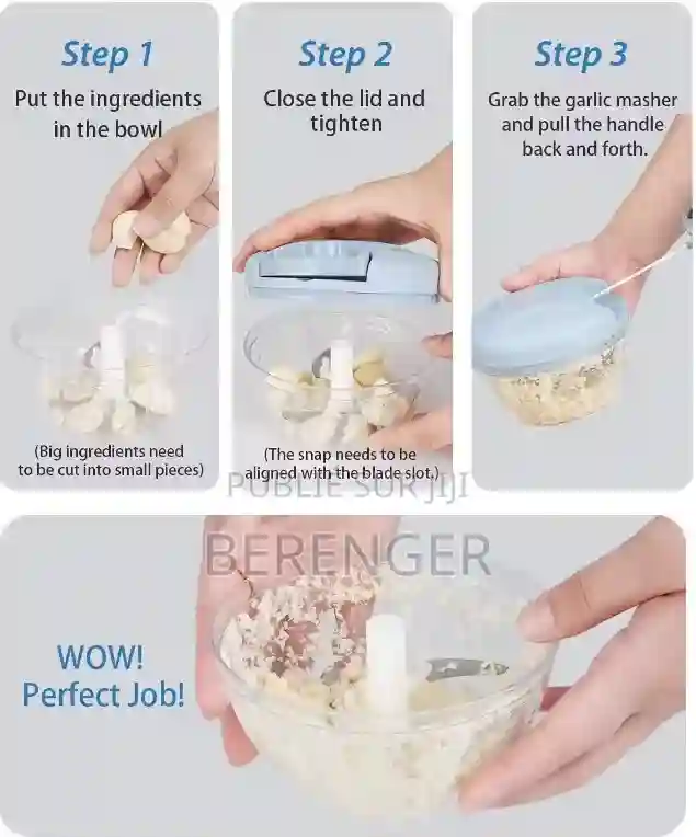 Hachoir À Tirette 500ml - Vue 3