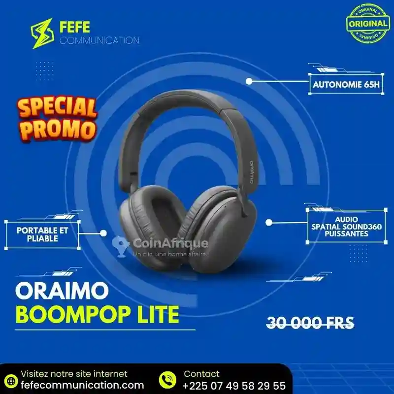 Oraimo Boompop Lite - Casque Bluetooth - Neuf Scellé - Vue 3