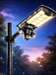 Caméra 4g Solaire ia + Lampadaire 2 en 1