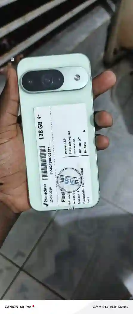 Google pixel 9 - Vue 1