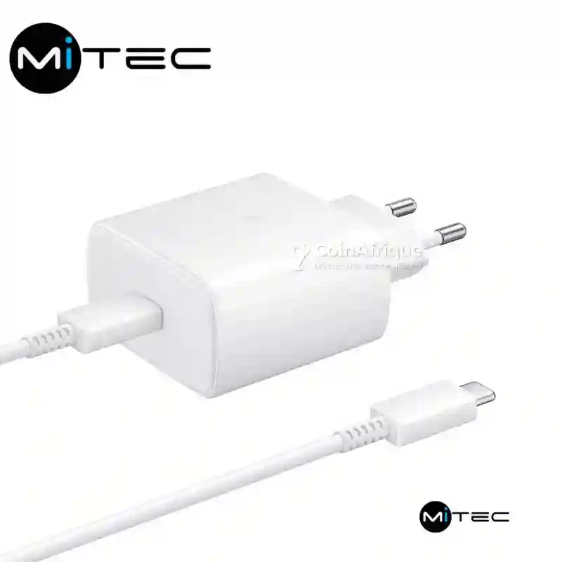 Chargeur Samsung + Câble Type C Original Neuf - Vue 1