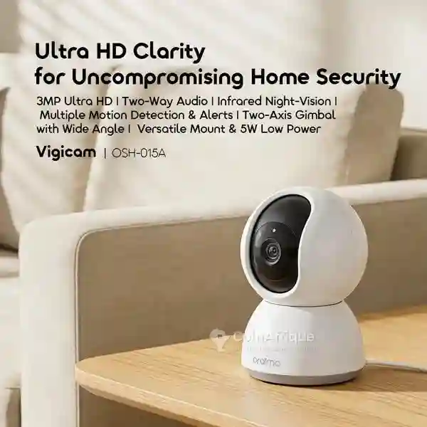 Oraimo Vigicam Caméra IP 3MP Vision Nocturne - Neuf Scellé - Vue 3