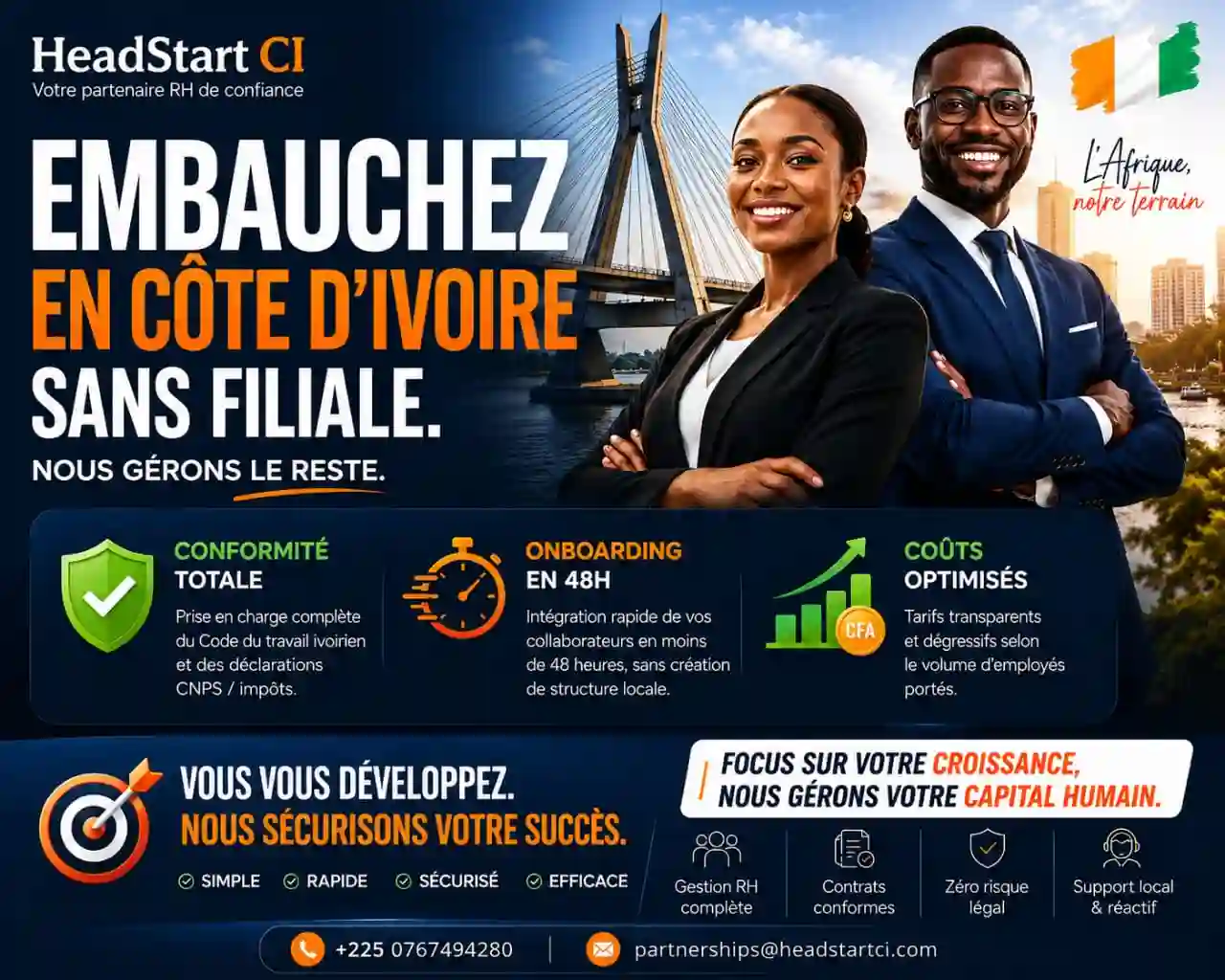 Vos recrutements internationaux simplifiés et efficaces.