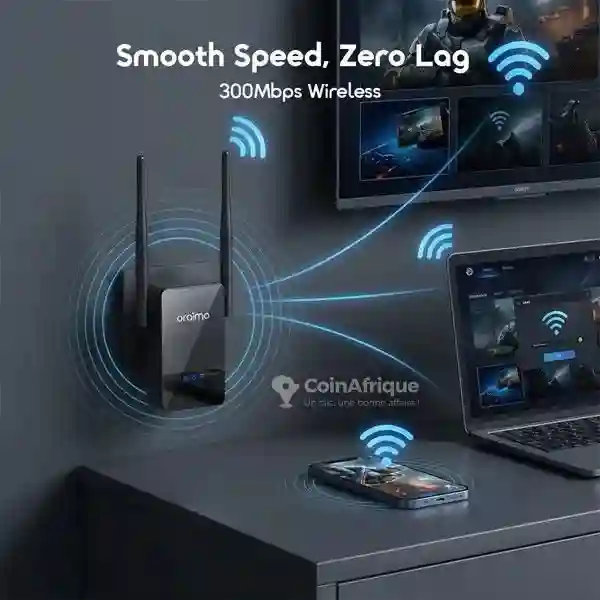 Oraimo Speedlink Répéteur Wifi 3-en-1 Longue Portée - Vue 2