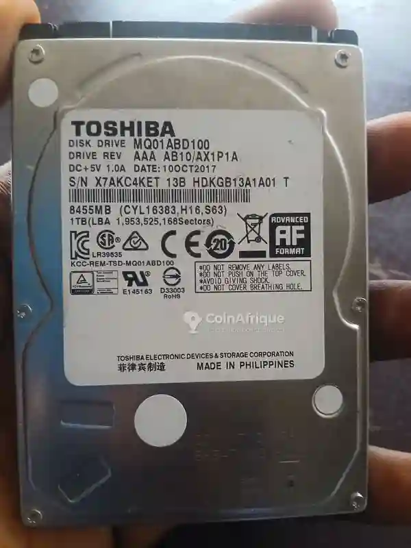 Disque dur Toshiba 1tera - Vue 1
