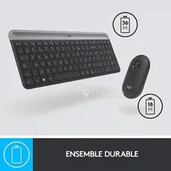 Ensemble Clavier &amp Souris Sans fil Logitech