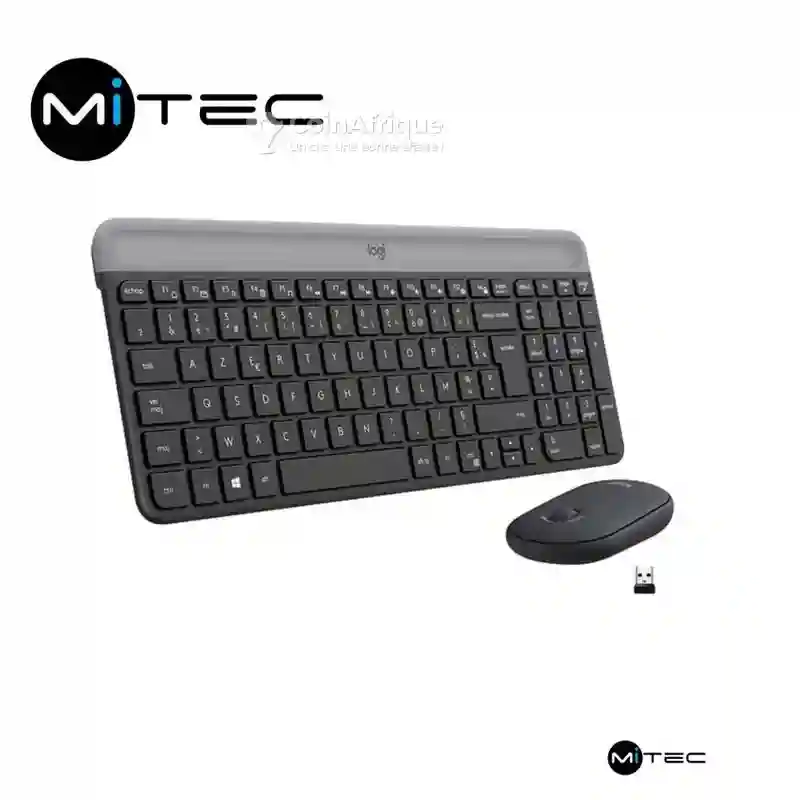 Ensemble Clavier &amp Souris Sans fil Logitech - Vue 1