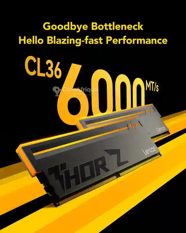 Lexar Thor z rgb Ddr5 32gb (2×16gb) – 6000 mts – xmp 30 Expo - Vue 1
