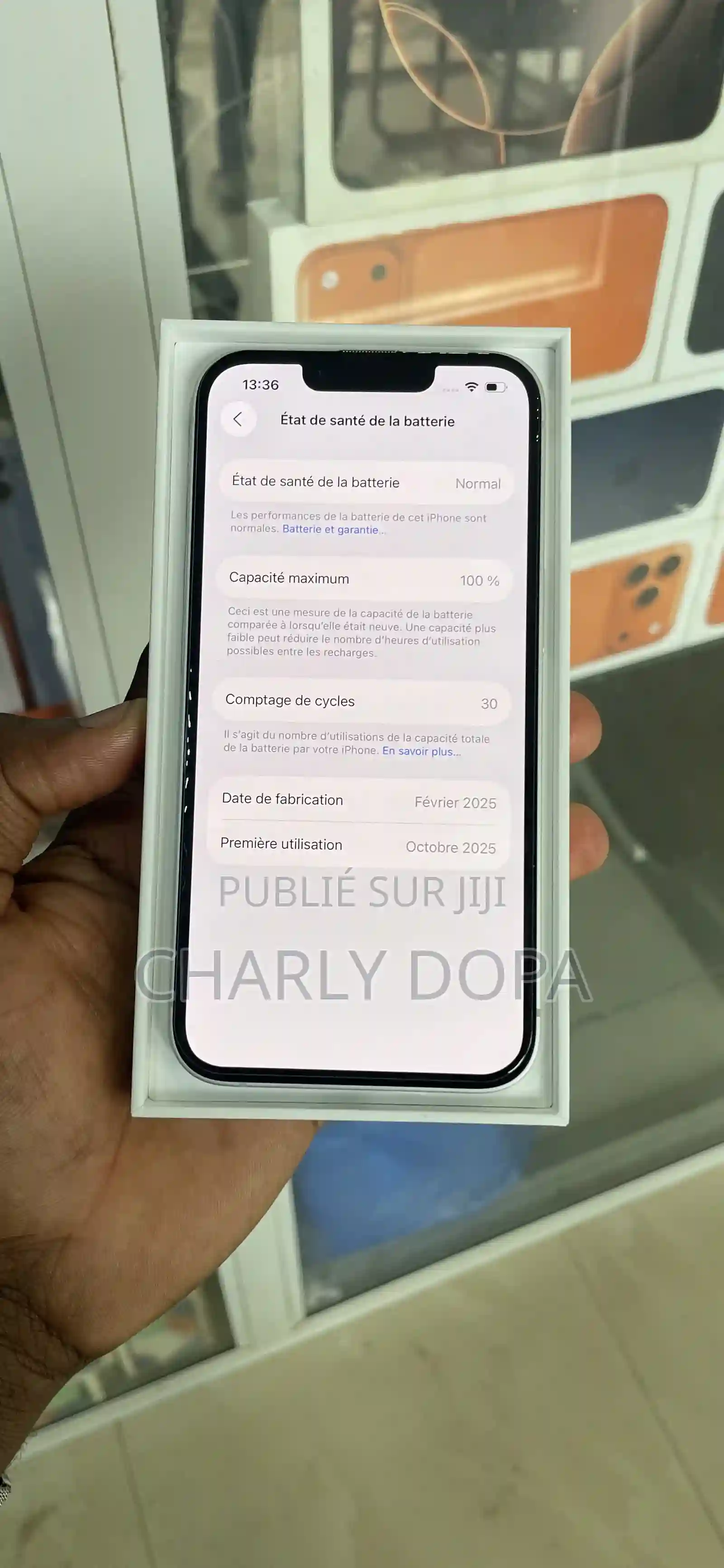 Apple Iphone 16e 128 GB Blanc - Vue 5