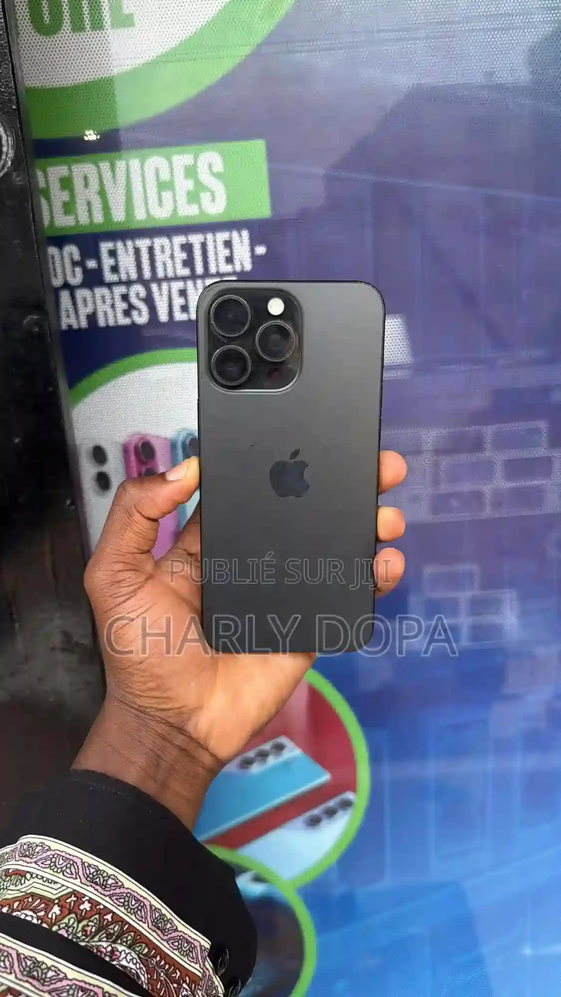 Pomme Iphone 15 Pro Max 256 GB Noir - Vue 1