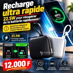 Mini Powerbank 10000mah Charge Rapide à Abidjan